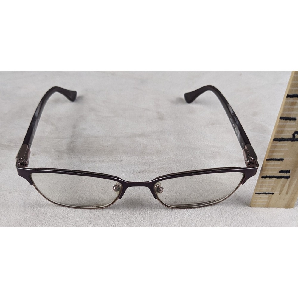 Calvin Klein Eyeglasses Frames Rectangular Metal Purple